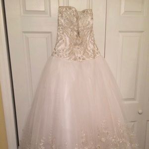Strapless Beaded Wedding Gown